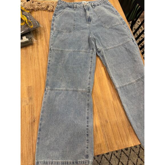 Princess Polly Wide Leg Jeans Size 10 - Picture 7 of 9